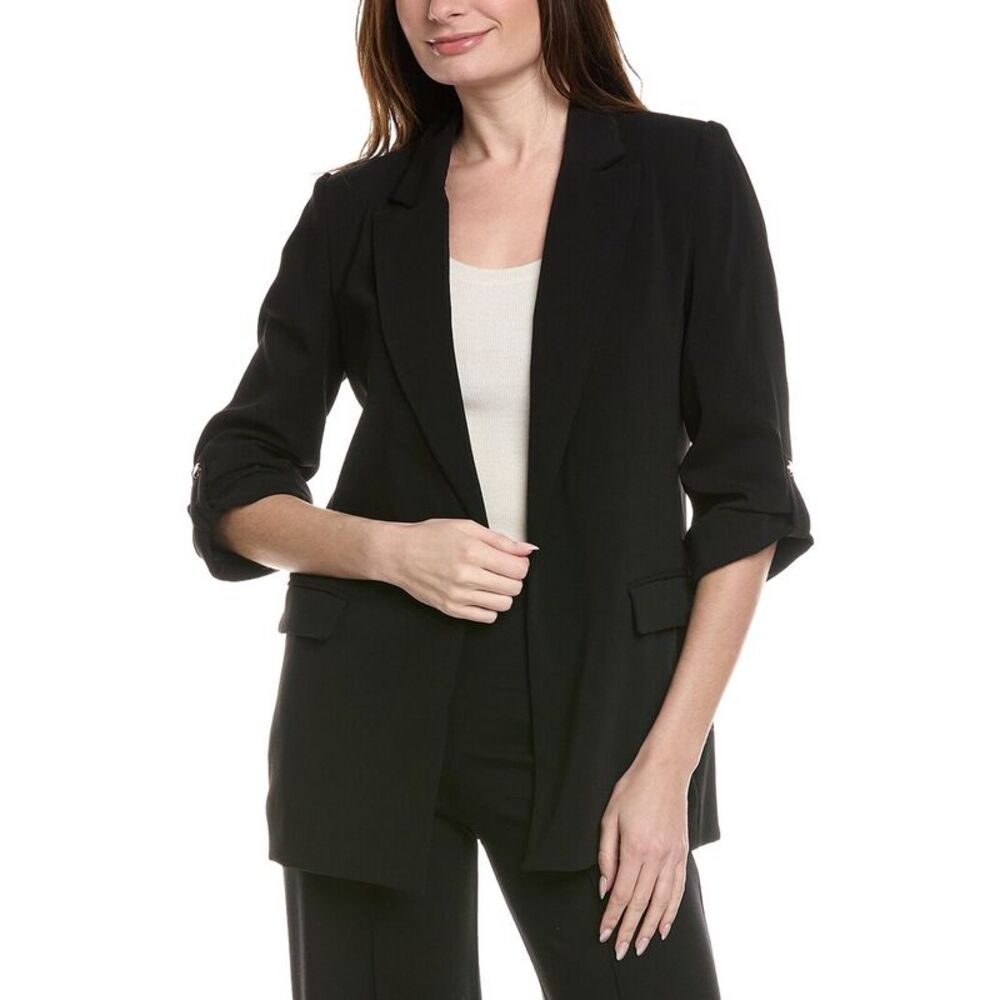 Philosophy Womens  3/4-Sleeve Jacket, Black